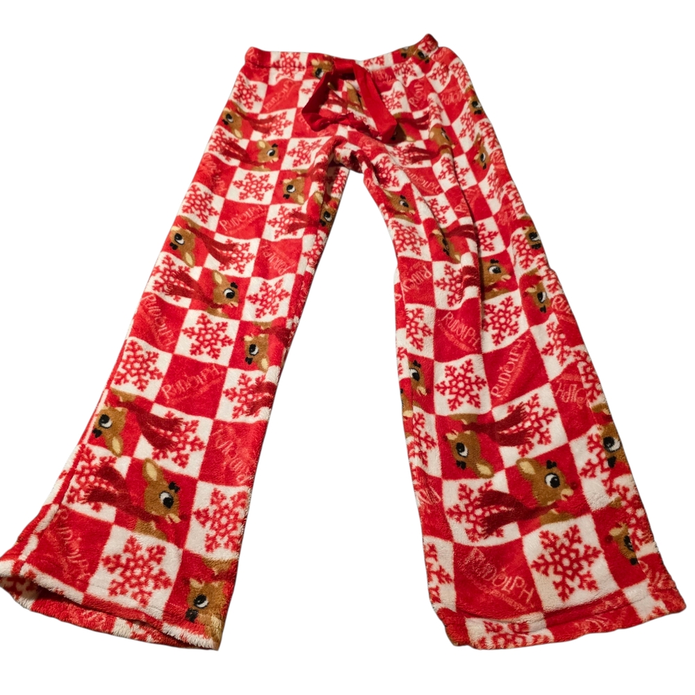 Rudolph Red-Nosed Reindeer Fleece Pajama Pants - Picture 3 of 5